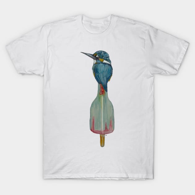 Kingfisher on ice T-Shirt by msmart